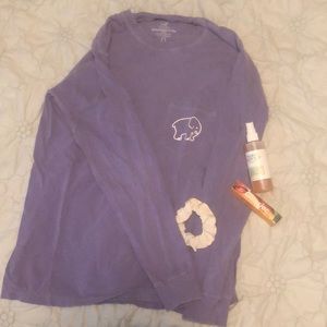 Ivory Ella Classic Fit Purple Tee